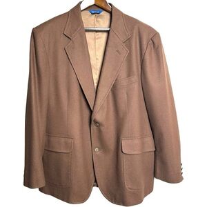 Pendleton Size 46 Virgin Wool Patch Pocket Sport Coat Blazer Chocolate Brown
